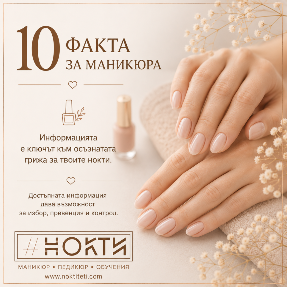 10 ФАКТА ЗА МАНИКЮРА И ВАШИТЕ НОКТИ, КОИТО МОЖЕ БИ НЕ ЗНАЕТЕ