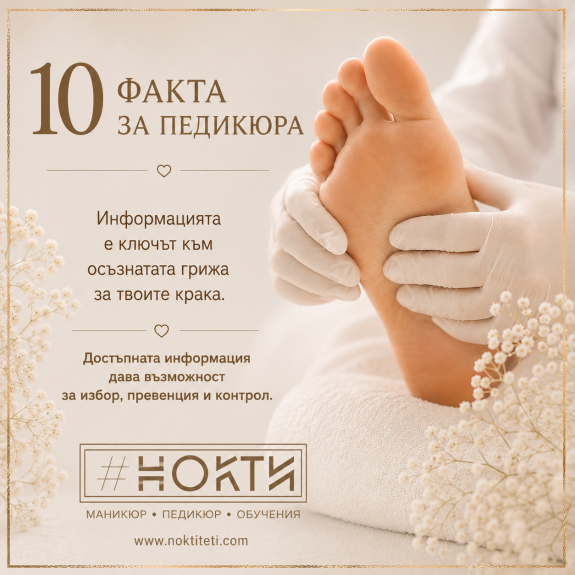 10 факта за педикюра