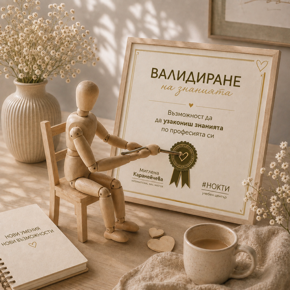 ВАЛИДИРАНЕ НА ЗНАНИЯТА ЗА МАНИКЮРИСТИ от #НОКТИ 37